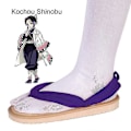 Miniatyrbild 5 av 5: Heta Anime Demon Slayer Kimetsu No Yaiba Cosplay Tillbehör Kamado Nezuko Cosplay Träskor Kimono Flip-Flops Geta Tofflor Skor