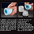 Miniatyrbillede 5 af 5: 1. st, Ice Grid Silikon Fryst Ice Form Snabbfrys Ice Cup Is Ice Box Hushålls Ice Hink Is Box Cylinder Cup Hink  Blå Cylinder Ice Cube Form