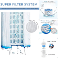 Miniatyrbilde 4 av 5: VI Pool-erstatningsfilterpatroner til Bestway Flowclear til Bestway VI Pool-filtre, (4-pakning)