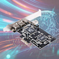 Miniatyrbillede 2 af 5: Video Capture Udvidelseskort PCIe 3x 1394A Firewire PCI Express til IEEE 1394