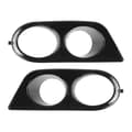 2 stk. Frontfanger Tåkelysdeksel Doble Hull Biltilbehør Passer for E46 M3 20012006 Blank Svart-XinHan