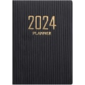 Miniatyrbillede 1 af 5: 2 stk., 2024 Planlægger 2024 Kalender 12 Måneders Planlægger 2024-2025 Daglig Ugentlig og Månedlig Agenda Notebook A7 PU Læder Cover Sort