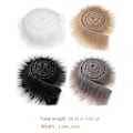 Miniatyrbillede 2 af 5: 4 stk. Faux Fur Bånd Stof Shaggy Pels Stoffer DIY Håndværk Fluffy Strimler