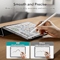Miniatyrbilde 3 av 5: Styluspenn for iPad med helningsfølsomhet, iPad-penn for iPad Air 5/4/3, Apple iPad 9/8/7/6, iPad Pro 11, iPad Pro 12.9 og iPad Mini 6/5, håndflateavvisning