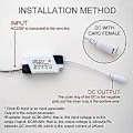 Miniatyrbilde 5 av 5: 2x LED-driver, 24-36 W, Transformator for LED-taklampe, LED-panel strømforsyning, DC-kontakt for LED-taklampe (24-36 W)