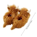 Miniatyrbillede 2 af 5: Highland Cow Tøfler, P Ish Cow Tøfler, Bløde Varme Dyretøfler Hjem Indendørs Tøfler