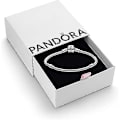 Pikkukuva 1 / 5: Pandora Moments Naisten Hopeinen Iconic Snake Chain -Rannekoru Riipuksille