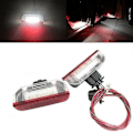 Miniatyrbillede 2 af 5: 4 stk. Bil LED Dør Advarselslys Velkomst Projektor Til Golf 6 7 Mk5 Mk6 B6 B7 Cc