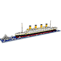 Miniatyrbillede 5 af 5: 1860stk Titanic Form Model Byggeklodser Model Konstruktionssæt