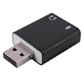 Miniatyrbillede 4 af 5: 7.1-kanals USB-lydkort i aluminiumslegering, eksternt USB-lydkort til computer, USB7.1-lydkort, analog lyd