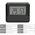 Miniatyrbillede 4 af 4: Mini elektronisk smart digital termometer hygrometer - Sort, 1 stk