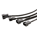Pikkukuva 4 / 5: Y-jakaja 4x 3-Pin/4-Pin PWM-tuulettimen kaapeli 4-Pin Molex -liittimeen CPU 3P 4P -virtakaapeli