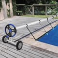 Poolöverdrag Rullsats 18 FT Solfolie Rulle för Nedgrävd/Utomhuspool