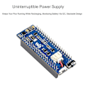 Miniatyrbild 4 av 5: Waveshare UPS-modul B för Raspberry Pi Pico-kort, avbrottsfri strömförsörjning med batteriövervakning