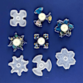 Miniatyrbillede 3 af 5: 4 stk. Angstlindrende Hånd Finger Fidget Spinner Legetøj Resin Form Silikoneform