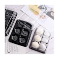 Miniatyrbilde 4 av 5: 100 stk 6 hulrom plast månekakebrett gjennomsiktig muffins cupcake mochi beholder kakebærer F