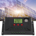 Miniatyrbillede 4 af 5: Solcellecontroller Pwm 12v 24v Automatisk Tilpasning Lcd-skærm Usb-port Solregulator 40a