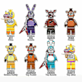 Miniatyrbillede 1 af 4: 8 stk./sæt Five Nights At Freddys Minifigurer Freddy Foxy Bygning
