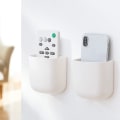 Miniatyrbild 1 av 5: 2-pack självhäftande förvaringsbox för fjärrkontrollhållare, medieorganisatör för telefon, fjärrkontroll, penna, hålfri