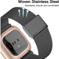 Miniatyrbillede 2 af 3: Fitbit Versa/fitbit Versa 2 Band til kvinder og mænd, justerbar rustfri stål Bedste shiyi