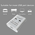 Miniatyrbillede 3 af 5: USB Printer Delingsenhed, 2 Ind 1 Ud Printer Delingsenhed, 2-ports Manuel Kvm Switching Splitter