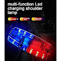 Miniatyrbild 4 av 5: LED Röd Blå Multifunktionell Clip Blinkande Varnings Säkerhets Axel Polis Lampa USB