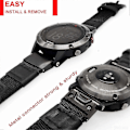 Miniatyrbilde 5 av 5: 22 mm Nylonreim Passer til Garmin Fenix 5/fenix 6 (svart)