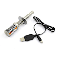 Miniatyrbillede 1 af 5: RC Nitro 1.2 V 1800Mah Genopladelig Gløderør Starter Tænder DC USB Oplader til Gas Nitro Motor P