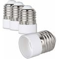 4x sockeladapter - E27 till E14 sockelomvandlare - E14 baslamphållaradapter för LED-lampor
