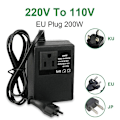 Miniatyrbillede 2 af 5: Spændingstransformator 220V til 110V AC trin-ned rejsetransformator
