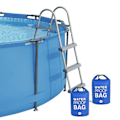Miniatyrbillede 1 af 5: Universal Pool Stiges og Trin Vægt (15L) Nem & Hurtig Fyldning med Sand, 250D PVC Tørpose, Ingen Flere Rivne Sandposer, Fungerer med Overjordiske/Underjordiske Pool Trin