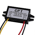 Miniatyrbild 2 av 5: 12V till 5V 3A 15W Nedtrappningsomvandlare DC till DC Regulator för GPS Bilstereo Radio LED-Display