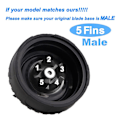 Miniatyrbilde 3 av 5: 5 Fins Blenderblad for Blender QB3000, QB3000SSW-30, QB3000QR-30, QB3001SS-30, QB3000QBK, QB3004