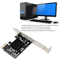 Miniatyrbillede 3 af 5: PCIe SATA 3.0 udvidelseskort til stationær computer - Stabil 6 Gbps transmission, Plug and Play-controller