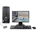 Miniatyrbild 3 av 4: USB-minihögtalare Datorhögtalare Drivs av stereo multimediahögtalare för bärbar dator PC (svart)