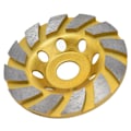 Miniatyrbilde 2 av 5: 115mm Turbo Diamantsegment Koppslip Skive Rask Kutting Betong Slipeskive for Mursliper
