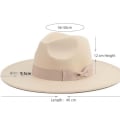 Miniatyrbild 2 av 5: Fedora - Bredbrättad fedorahatt för kvinnor
