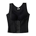 Miniatyrbillede 1 af 5: Dame Body Shaper Blødt Shapewear Mavekontrol Bryst Slankende Sort M