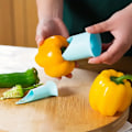Miniatyrbillede 4 af 5: 2 stk, Peberfrøfjerner, Peberfrøfjerner, Plastfjerner til chilifrø, Grøn