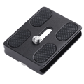 PU50 Camera Tripod Mounting Plate Quick Release Plate for DSLR Camera Black