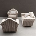 Miniatyrbild 4 av 4: 3 st Soffa Miniatyr Soffa Modell Dockhus Möbler Soffa Miniatyr Soffa Modell Miniatyr Soffkudde