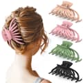 Set med Hårklämmor, 4-pack MultiColor