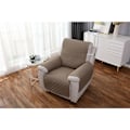 Miniatyrbild 3 av 5: 1-sits Relax Fåtöljöverdrag, Vattentätt Recliner Skydd Soffaöverdrag för Sovrum Khaki 55200