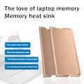 Miniatyrbild 2 av 4: DDR4 DDR5 Minneskylning Kylfläns Radiator Laptop Minne Kylfläns Minneskylningsväst Minneskylare