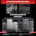 Miniatyrbild 2 av 5: Bil Armstödsöverdrag För Tesla Model 3 Model Y Pu Läder Center Console Protector Pad Bil Vattentät Armstödslåda Matta För Model 3 2017-2022 Mo