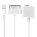 15 cm 8-pin han til 30-pin hun adapterkabel (hvid)