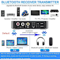 Miniatyrbilde 4 av 5: NFC Bluetooth-mottaker/sender 5.0 Stereo 3,5 mm AUX-kontakt RCA Optisk Trådløs Lydadapter Mikrofon Fjernkontroll For TV