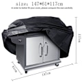 Miniatyrbilde 2 av 5: Grilltrekk for Weber Spirit 300, Premium Grilltrekk, Kraftig Falmebestandig Polyester med Vanntett Vinylbelegg, Enkel Rengjøring og Holdbar