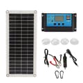 Solpanel 10W Polykrystallinsk Silicium Dobbelt USB-udgang til Motorcykler Båd Traktor Trailer Lastbil Plæneklipper RV 10A Controller