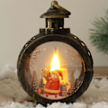 Miniatyrbilde 4 av 5: Jule-LED-lysekroner Soverom Juledekorasjon Stemningslys Festlige Håndtaklys Ornamenter S